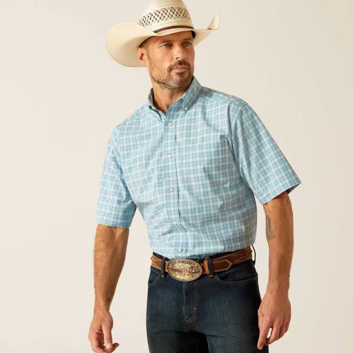 Pro Series Erin Classic Fit Shirt Blue Heaven Men Ariat Button Down Shirts