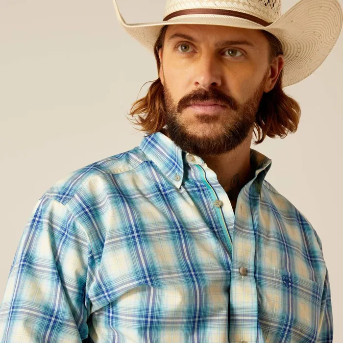 Pro Series Princeston Classic Fit Shirt Aqua Men Ariat Button Down Shirts Pro Series Princeston Classic Fit Shirt Aqua Men Ariat Button Down Shirts