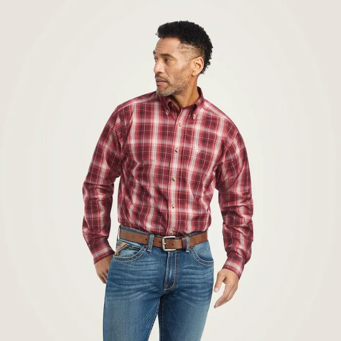 Pro Series Wagner Fitted Shirt Rio Red Men Ariat Button Down Shirts