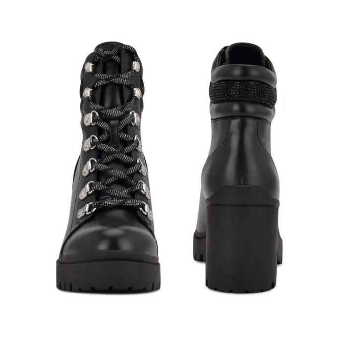 Qwork Lug Sole Booties Black Women Nine West Boots and Booties Qwork Lug Sole Booties Black Women Nine West Boots and Booties