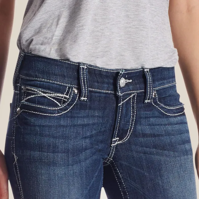 REAL Low Rise Stretch Rosy Whipstitch Boot Cut Jean Lakeshore Women Ariat Denim REAL Low Rise Stretch Rosy Whipstitch Boot Cut Jean Lakeshore Women Ariat Denim