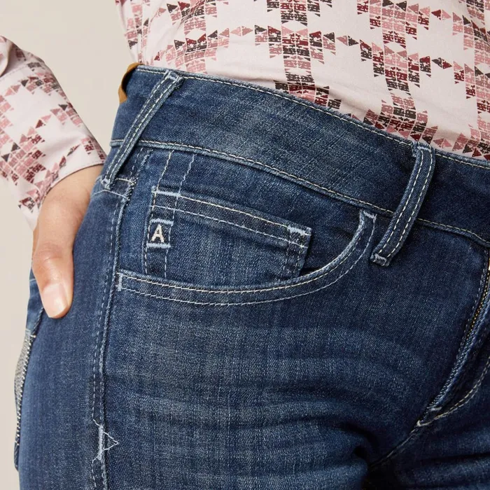 REAL Mid Rise Angela Trouser Jean Midnight Women Ariat Denim REAL Mid Rise Angela Trouser Jean Midnight Women Ariat Denim