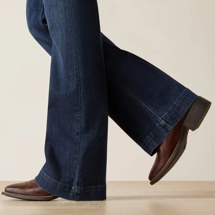REAL Mid Rise Angela Trouser Jean Midnight Women Ariat Denim REAL Mid Rise Angela Trouser Jean Midnight Women Ariat Denim
