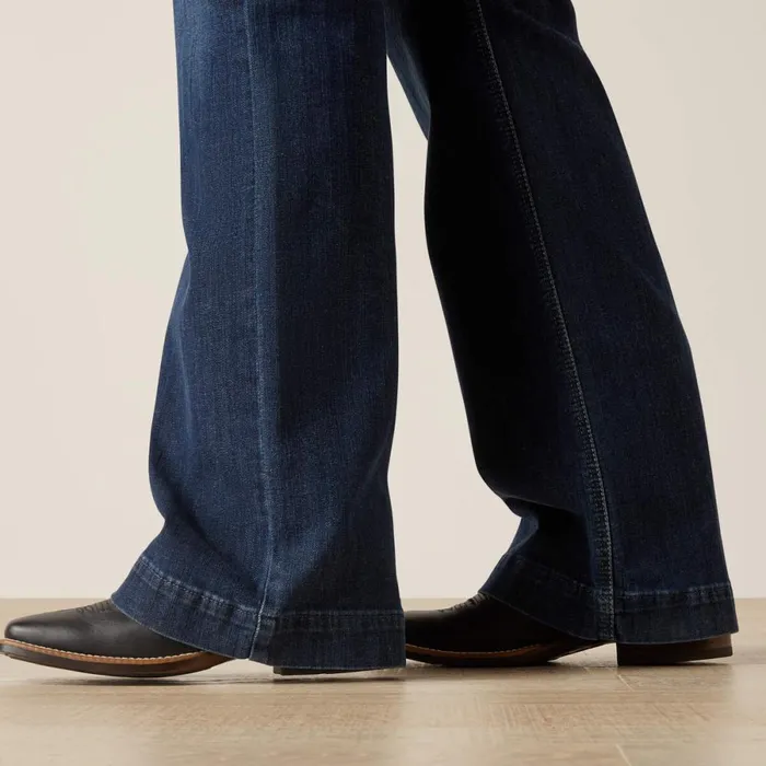 REAL Mid Rise Angela Trouser Jean Midnight Women Ariat Denim REAL Mid Rise Angela Trouser Jean Midnight Women Ariat Denim