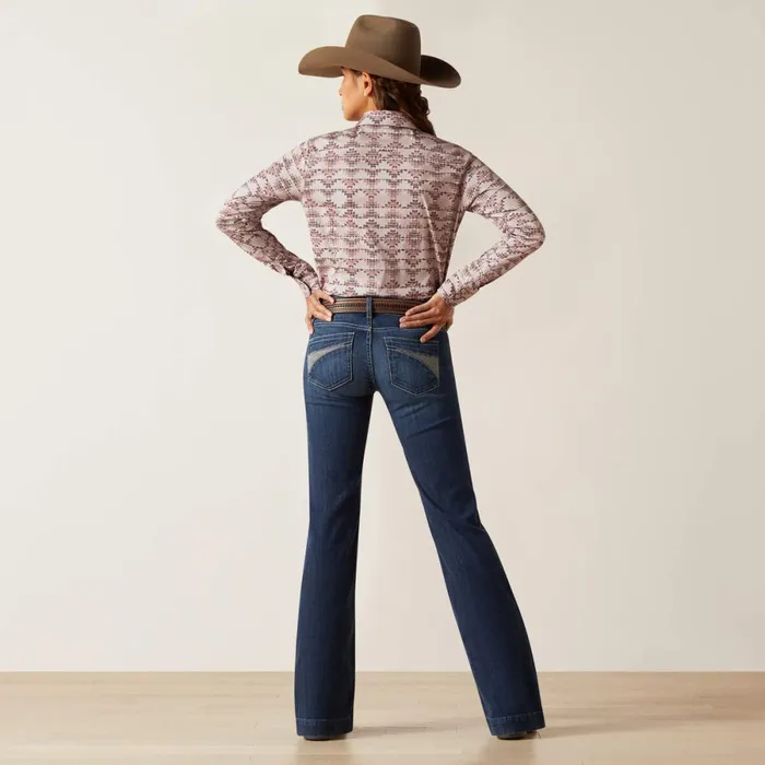 REAL Mid Rise Angela Trouser Jean Midnight Women Ariat Denim REAL Mid Rise Angela Trouser Jean Midnight Women Ariat Denim