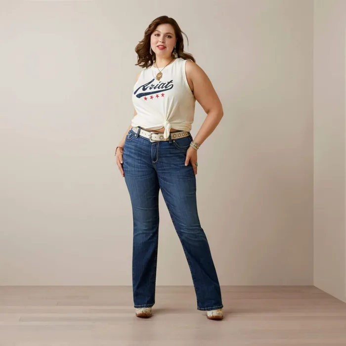 REAL Mid Rise Miriam Boot Cut Jean Irvine Women Ariat Denim REAL Mid Rise Miriam Boot Cut Jean Irvine Women Ariat Denim