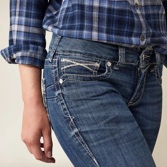 REAL Mid Rise Miriam Boot Cut Jean Irvine Women Ariat Denim REAL Mid Rise Miriam Boot Cut Jean Irvine Women Ariat Denim