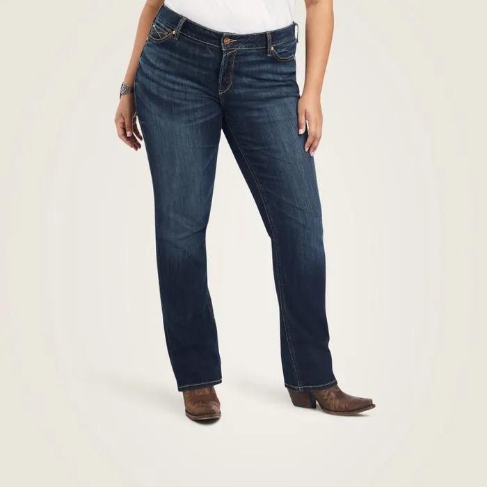 REAL Mid Rise Octavia Straight Jean Burbank Women Ariat Denim REAL Mid Rise Octavia Straight Jean Burbank Women Ariat Denim