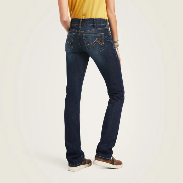 REAL Mid Rise Octavia Straight Jean Burbank Women Ariat Denim REAL Mid Rise Octavia Straight Jean Burbank Women Ariat Denim