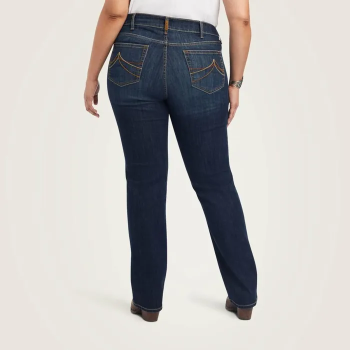 REAL Mid Rise Octavia Straight Jean Burbank Women Ariat Denim REAL Mid Rise Octavia Straight Jean Burbank Women Ariat Denim