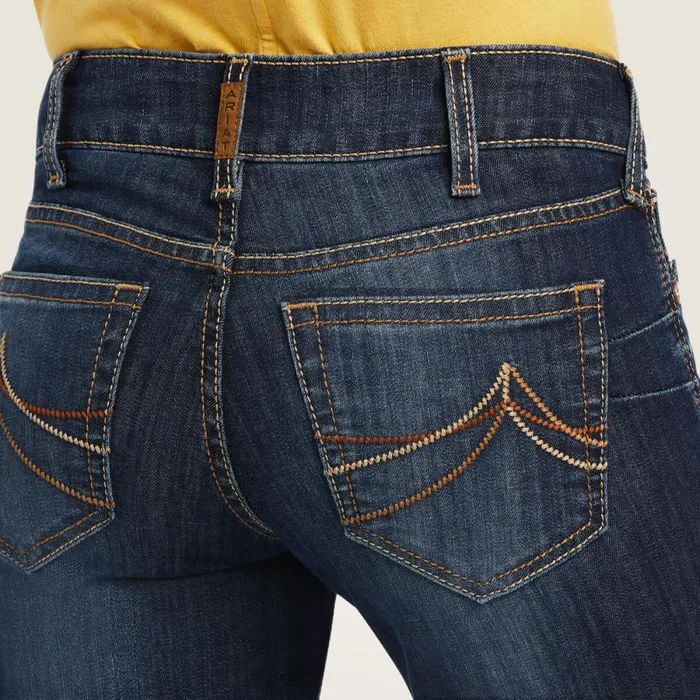 REAL Mid Rise Octavia Straight Jean Burbank Women Ariat Denim REAL Mid Rise Octavia Straight Jean Burbank Women Ariat Denim