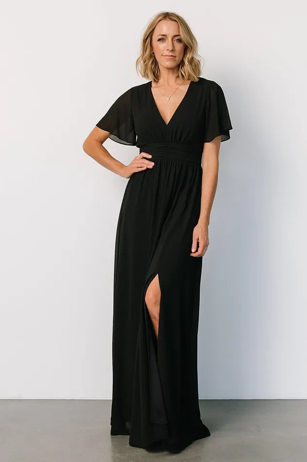 Ramona Maxi Dress Black Women Baltic Born Bump Friendly