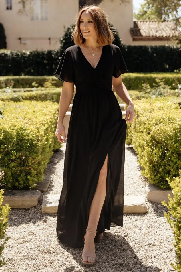 Ramona Maxi Dress Black Women Baltic Born Bump Friendly
