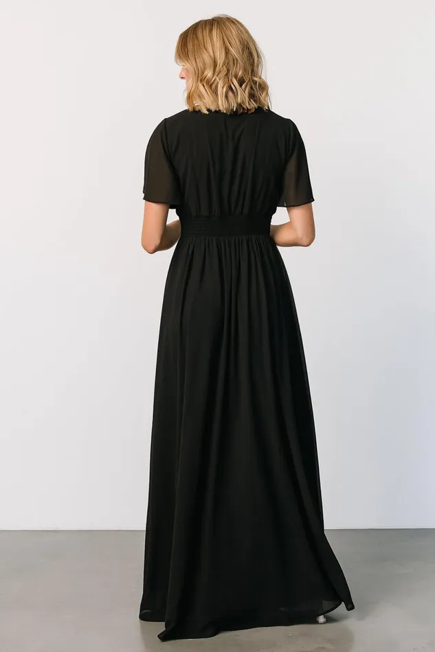 Ramona Maxi Dress Black Women Baltic Born Bump Friendly