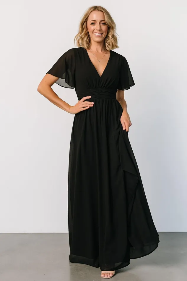 Ramona Maxi Dress Black Women Baltic Born Bump Friendly