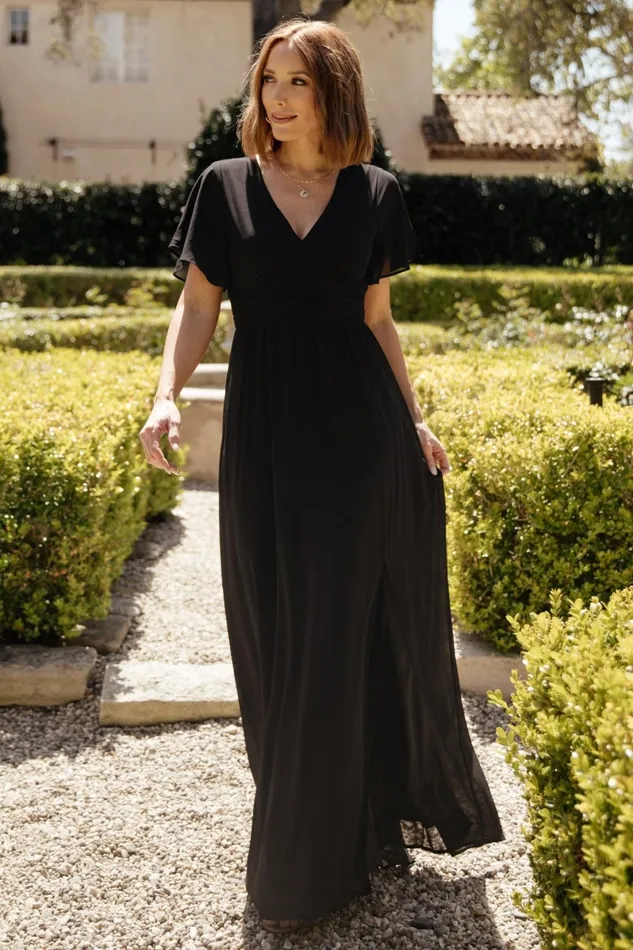 Ramona Maxi Dress Black Women Baltic Born Bump Friendly