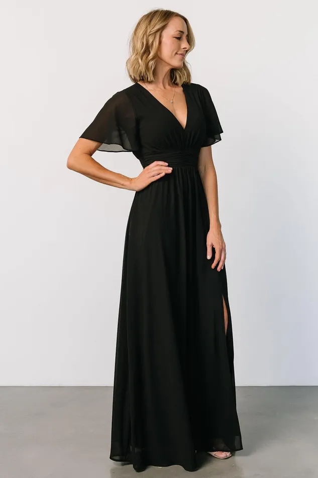Ramona Maxi Dress Black Women Baltic Born Bump Friendly