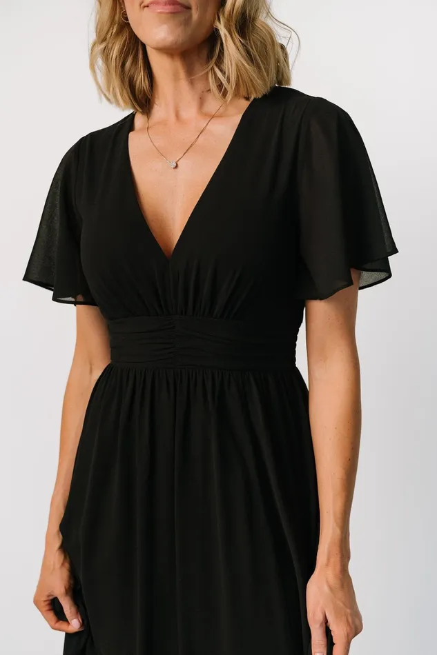 Ramona Maxi Dress Black Women Baltic Born Bump Friendly