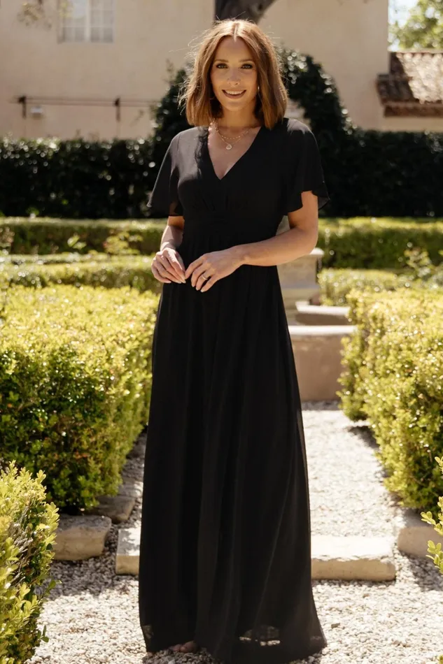 Ramona Maxi Dress Black Women Baltic Born Bump Friendly