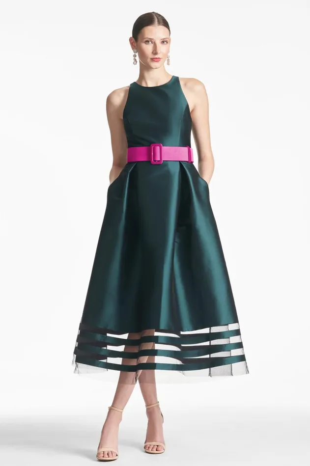 Rani Dress 8211 Forest Green Women Sachin and Babi Sleeveless