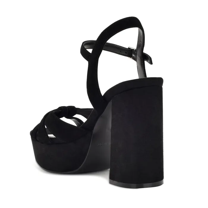 Rast Platform Sandals Black Suede Women Nine West Platforms Rast Platform Sandals Black Suede Women Nine West Platforms