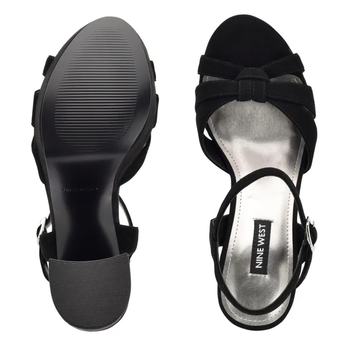 Rast Platform Sandals Black Suede Women Nine West Platforms Rast Platform Sandals Black Suede Women Nine West Platforms