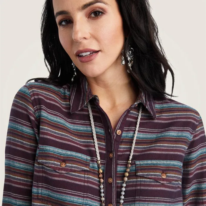 REAL Billie Jean Popover Shirt Roadside Stripe Women Ariat TShirts and Tops REAL Billie Jean Popover Shirt Roadside Stripe Women Ariat TShirts and Tops