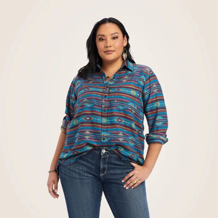 REAL Billie Rae Shirt Celestial Southwest Jacquard Women Ariat TShirts and Tops REAL Billie Rae Shirt Celestial Southwest Jacquard Women Ariat TShirts and Tops