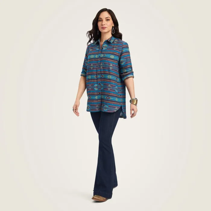 REAL Billie Rae Shirt Celestial Southwest Jacquard Women Ariat TShirts and Tops REAL Billie Rae Shirt Celestial Southwest Jacquard Women Ariat TShirts and Tops