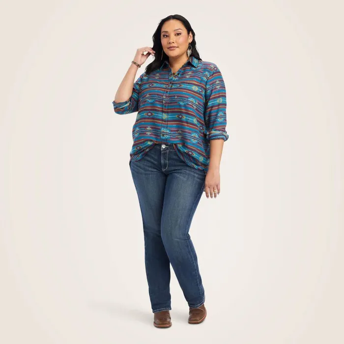 REAL Billie Rae Shirt Celestial Southwest Jacquard Women Ariat TShirts and Tops REAL Billie Rae Shirt Celestial Southwest Jacquard Women Ariat TShirts and Tops