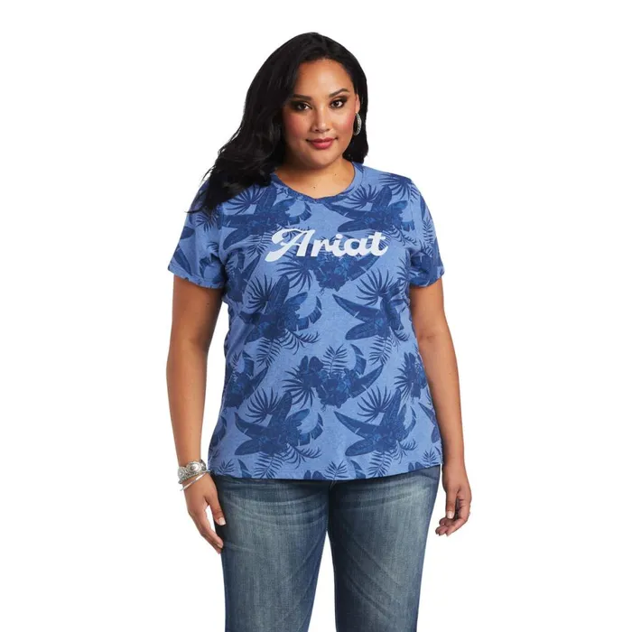 REAL Island Tee Island Shadow Print Women Ariat TShirts and Tops REAL Island Tee Island Shadow Print Women Ariat TShirts and Tops