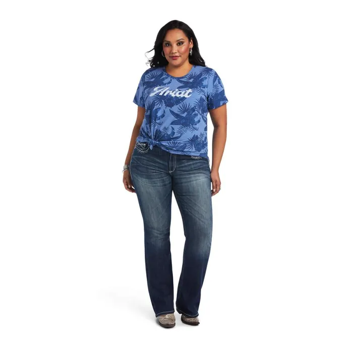 REAL Island Tee Island Shadow Print Women Ariat TShirts and Tops REAL Island Tee Island Shadow Print Women Ariat TShirts and Tops