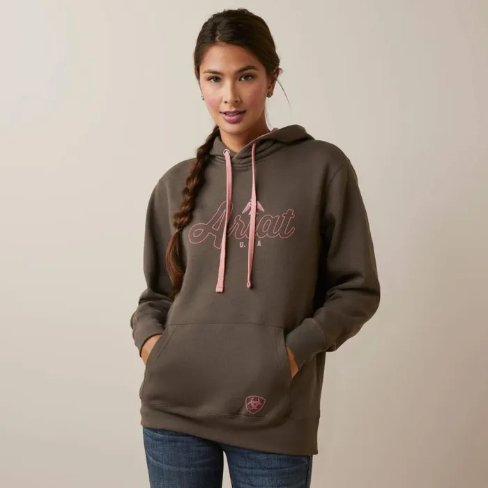 REAL Thunderbird Hoodie Banyan Bark Women Ariat Sweatshirts and Hoodies