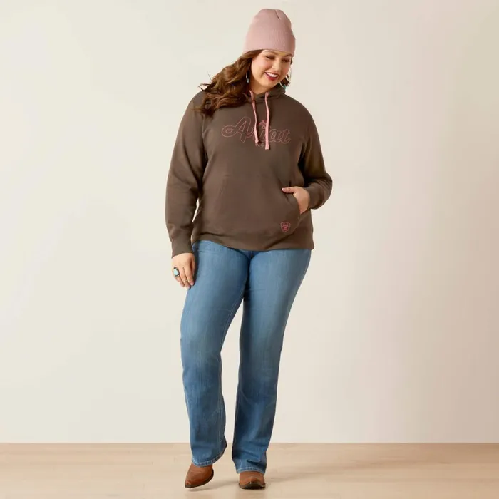 REAL Thunderbird Hoodie Banyan Bark Women Ariat Sweatshirts and Hoodies REAL Thunderbird Hoodie Banyan Bark Women Ariat Sweatshirts and Hoodies