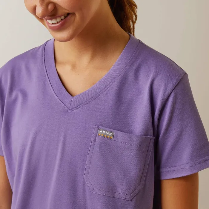 Rebar Cotton Strong American Flag Graphc TShirt Paisley Purple Women Ariat TShirts and Tops Rebar Cotton Strong American Flag Graphc TShirt Paisley Purple Women Ariat TShirts and Tops
