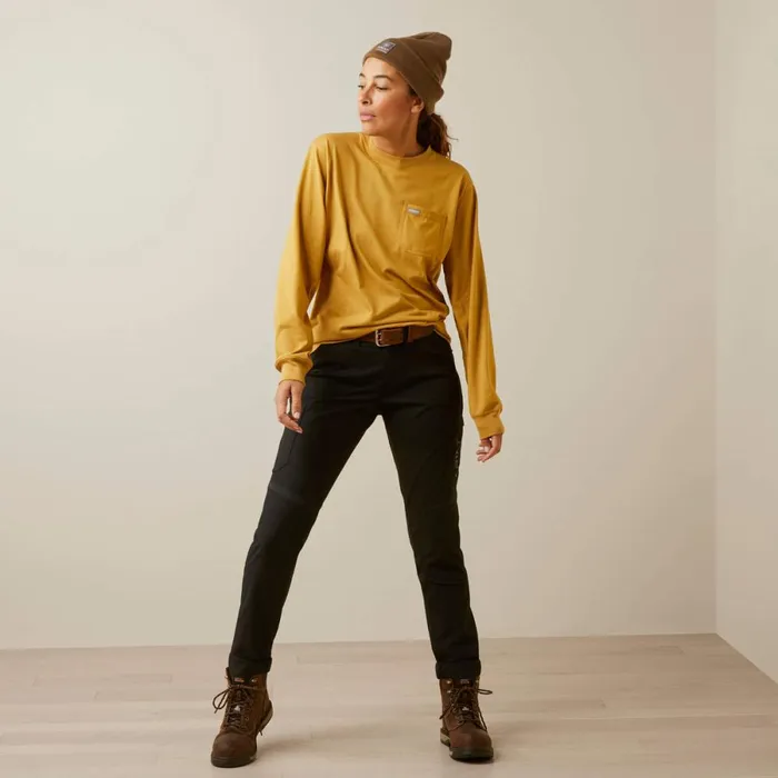 Rebar Cotton Strong Arrow Antelope Heather Women Ariat TShirts and Tops Rebar Cotton Strong Arrow Antelope Heather Women Ariat TShirts and Tops
