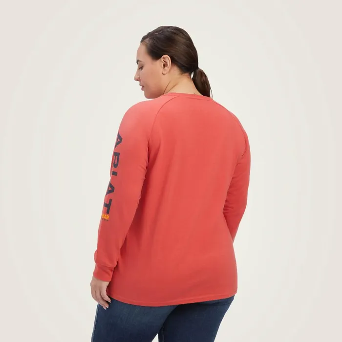 Rebar Cotton Strong Logo Graphic Baked Apple Mood Indigo Women Ariat TShirts and Tops