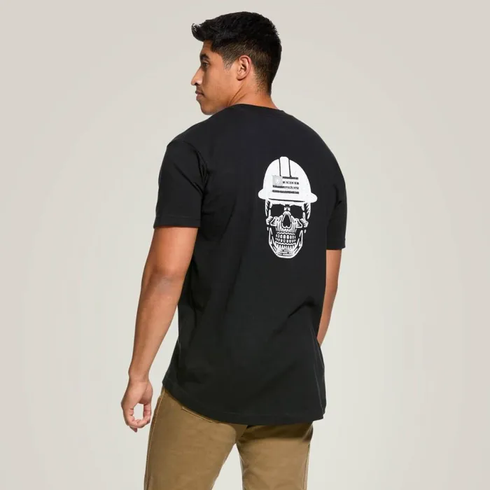 Rebar Cotton Strong Roughneck Graphic TShirt Black Men Ariat TShirts and Polos
