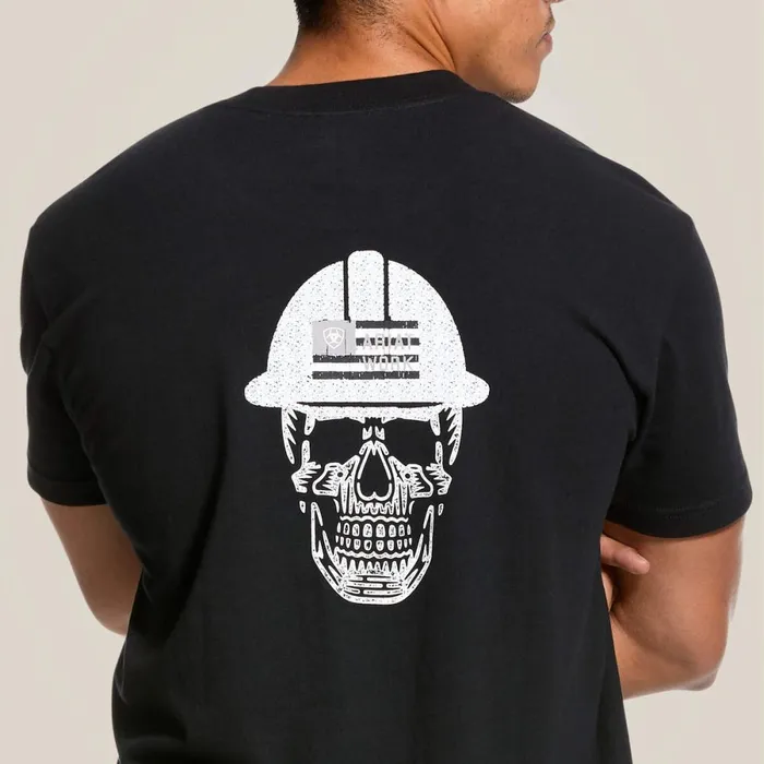 Rebar Cotton Strong Roughneck Graphic TShirt Black Men Ariat TShirts and Polos Rebar Cotton Strong Roughneck Graphic TShirt Black Men Ariat TShirts and Polos