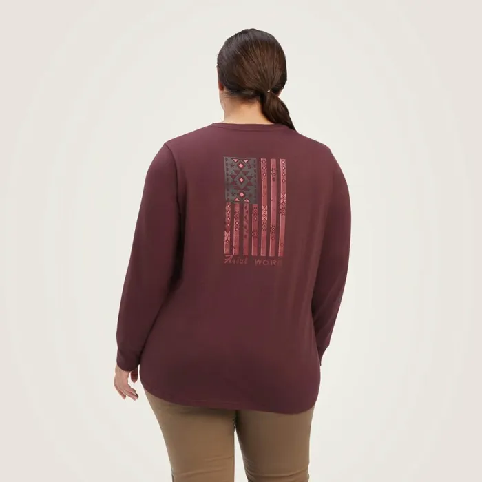 Rebar Cotton Strong SouthWest Graphic TShirt Decadent Chocolate Women Ariat TShirts and Tops Rebar Cotton Strong SouthWest Graphic TShirt Decadent Chocolate Women Ariat TShirts and Tops