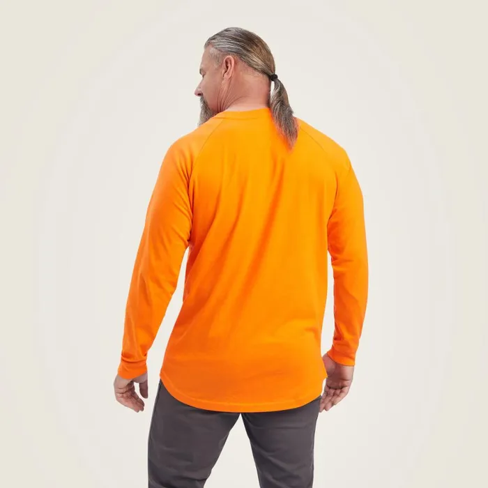 Rebar Cotton Strong TShirt Safety Orange Men Ariat TShirts and Polos Rebar Cotton Strong TShirt Safety Orange Men Ariat TShirts and Polos