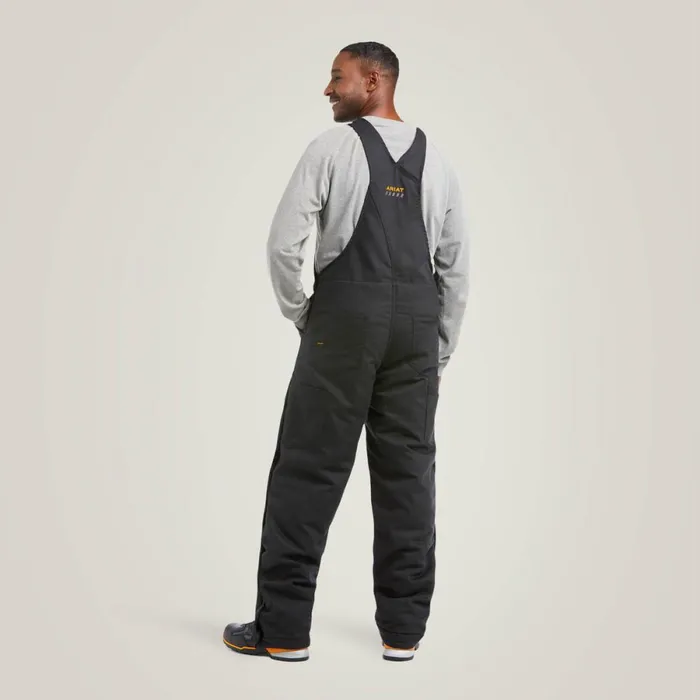 Rebar DuraCanvas Stretch Insulated Bib Black Men Ariat Pants and Shorts Rebar DuraCanvas Stretch Insulated Bib Black Men Ariat Pants and Shorts