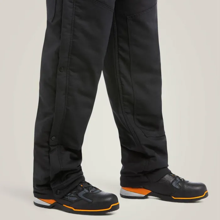 Rebar DuraCanvas Stretch Insulated Bib Black Men Ariat Pants and Shorts Rebar DuraCanvas Stretch Insulated Bib Black Men Ariat Pants and Shorts