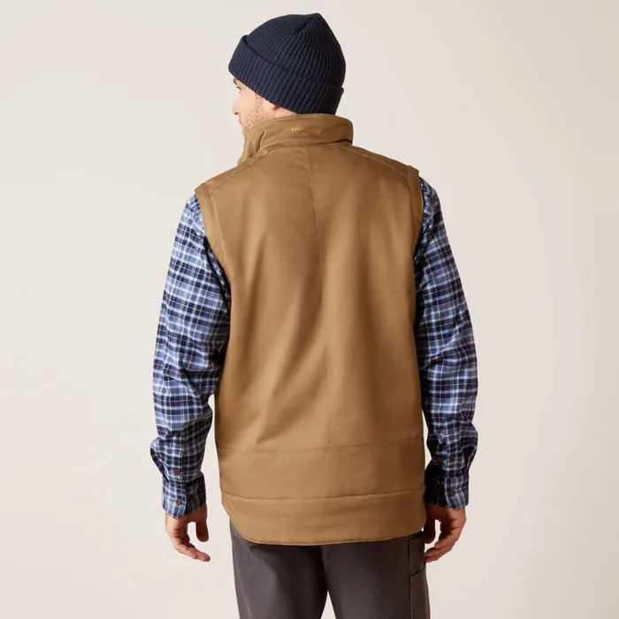 Rebar DuraCanvas Vest Field Khaki Men Ariat Jackets and Vests Rebar DuraCanvas Vest Field Khaki Men Ariat Jackets and Vests