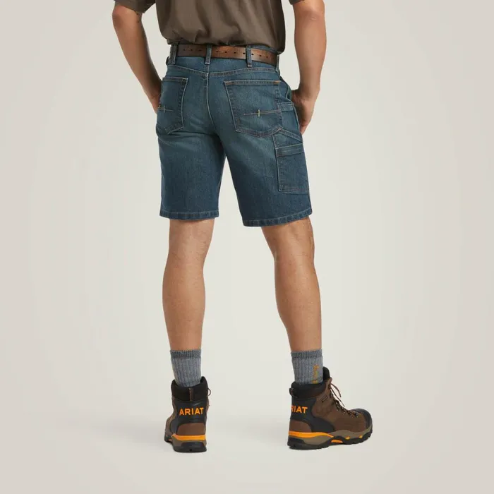 Rebar DuraStretch Denim Utility Short Phantom Men Ariat Denim Rebar DuraStretch Denim Utility Short Phantom Men Ariat Denim