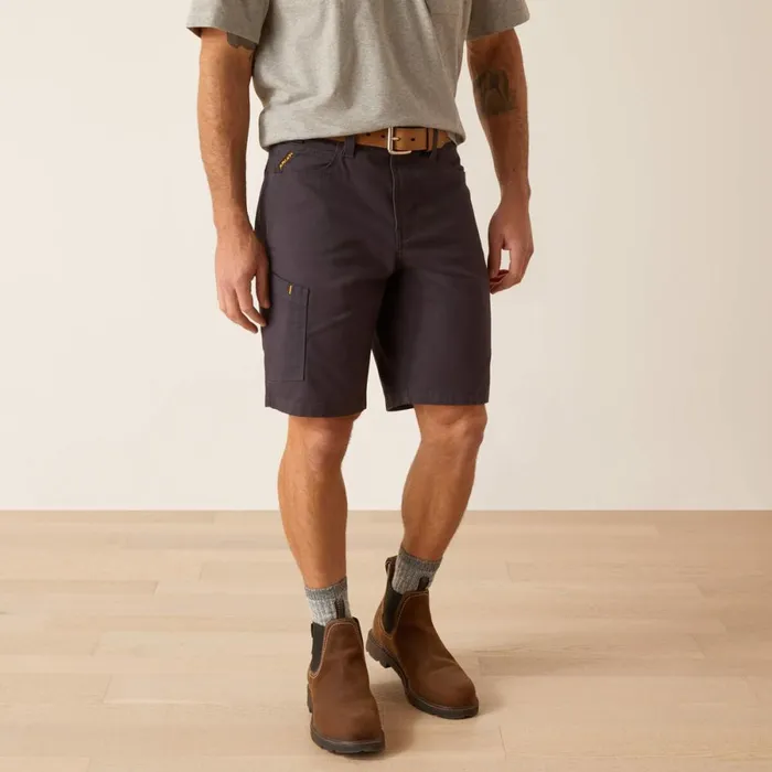 Rebar DuraStretch Made Tough 10034 Short Charcoal Men Ariat Pants and Shorts
