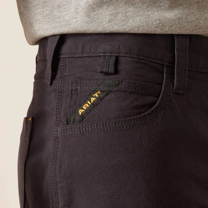 Rebar DuraStretch Made Tough 10034 Short Charcoal Men Ariat Pants and Shorts Rebar DuraStretch Made Tough 10034 Short Charcoal Men Ariat Pants and Shorts