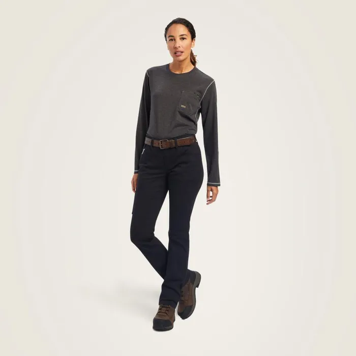 Rebar DuraStretch Made Tough Straight Leg Pant Black Women Ariat Pants and Shorts Rebar DuraStretch Made Tough Straight Leg Pant Black Women Ariat Pants and Shorts