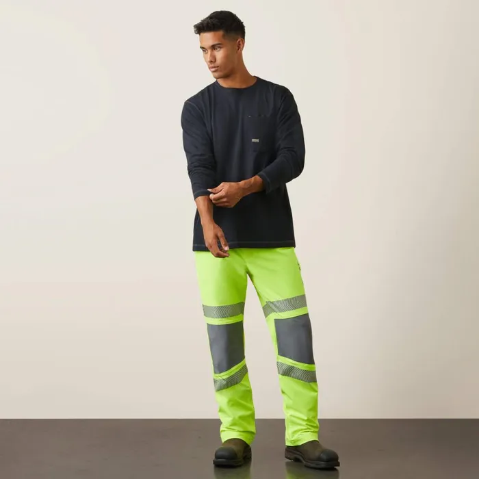 Rebar DuraStretch PullOn Straight Pant Hi Vis Yellow Men Ariat Workwear Rebar DuraStretch PullOn Straight Pant Hi Vis Yellow Men Ariat Workwear