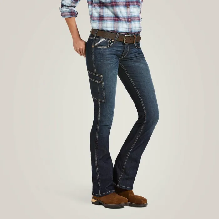 Rebar DuraStretch Riveter Boot Cut Jean Hallow Women Ariat Denim